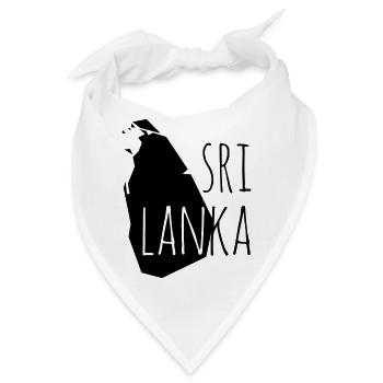 sri lanka - Bandana - Weiß - Vorne
