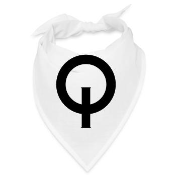 Optimist_Zeichen-svg - Bandana - Weiß - Vorne
