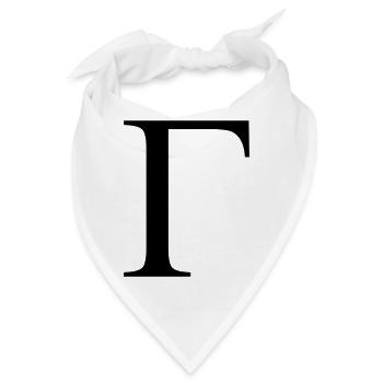 gamma greek - Bandana - Weiß - Vorne