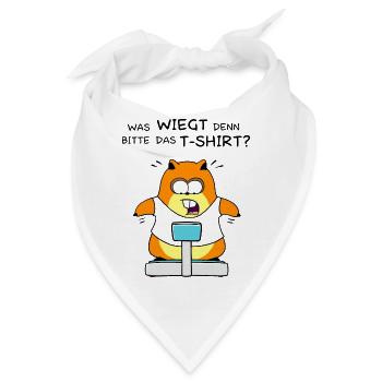 Fettes Hamster Shirt - Bandana - Weiß - Vorne
