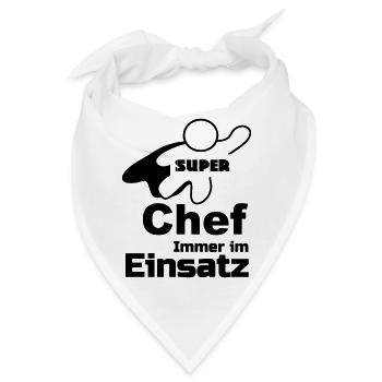 Super Chef Geschenk - Bandana - Weiß - Vorne