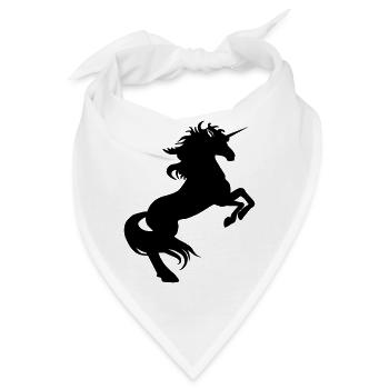 Einhhorn steigend kl - Bandana - Weiß - Vorne