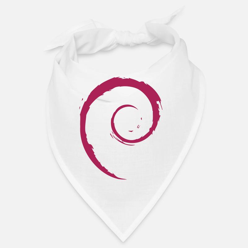 Système d’exploitation Linux Spiral PC Gift IT Idea - Bandana - blanc