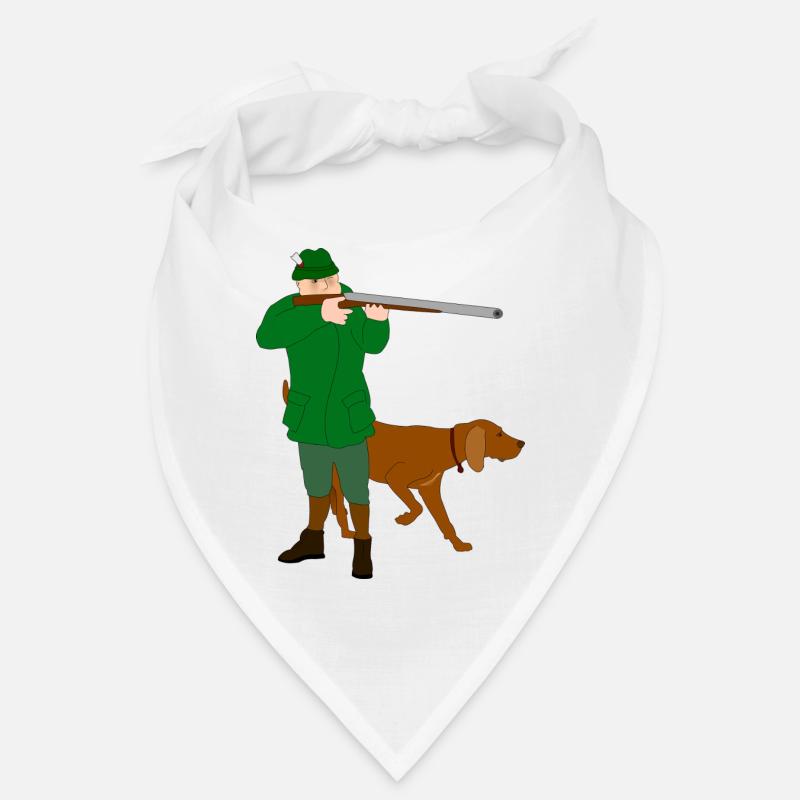 Jäger mit Hund Bandana