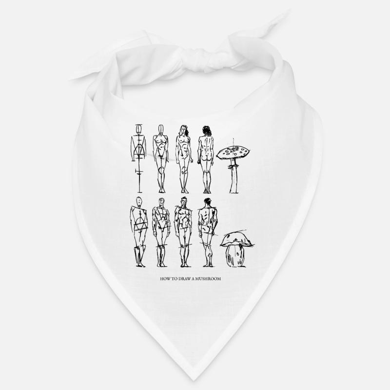 comment dessiner un champignon / champignons / Art Bandana