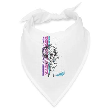 Horror Kinder Puppe - Bandana - Weiß - Vorne