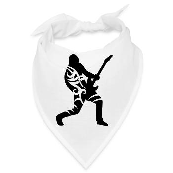 Guitar player tribal male de - Bandana - Weiß - Vorne