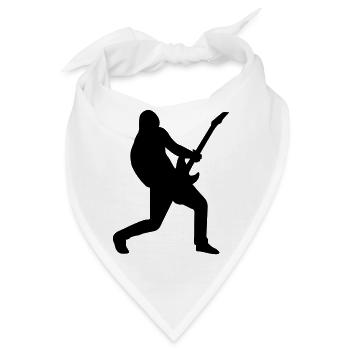 Guitar player male de - Bandana - Weiß - Vorne
