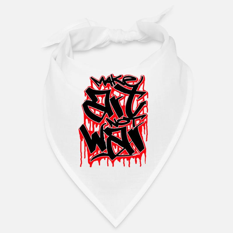 make art not war graffiti sprayer geschenk Bandana