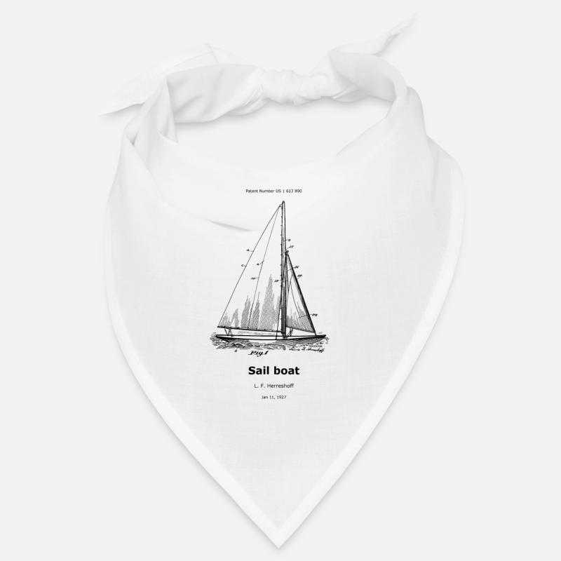 Bateau à voile - Bandana - blanc