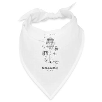 Tennis racket - Bandana - Weiß - Vorne
