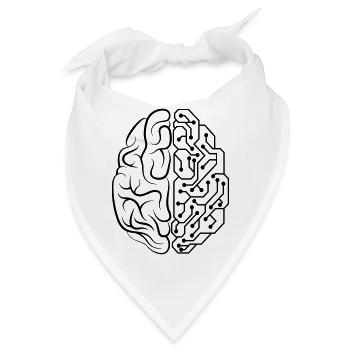 Künstliche Intelligenz - Bandana - Weiß - Vorne