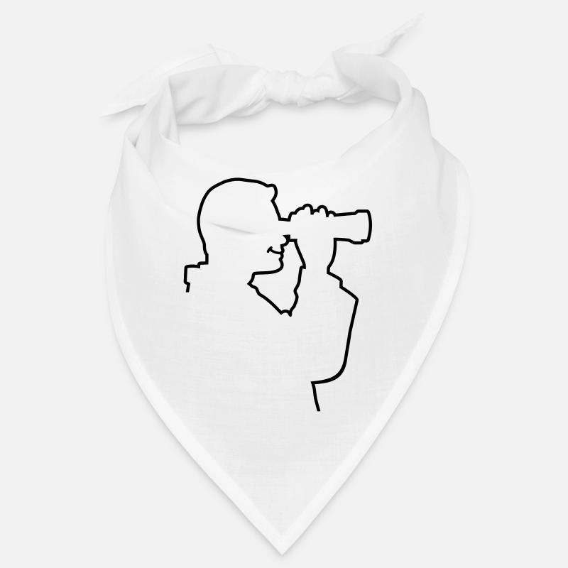 A man looks through his binoculars Bandana