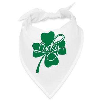 Lucky Shamrock - Bandana - Weiß - Vorne