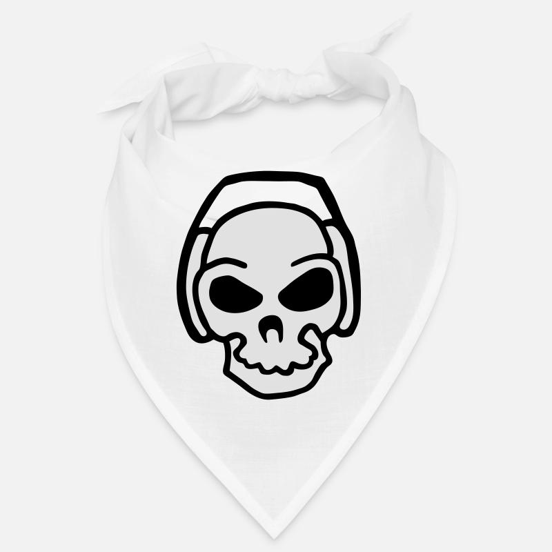 DJ skull electro mix Bandana