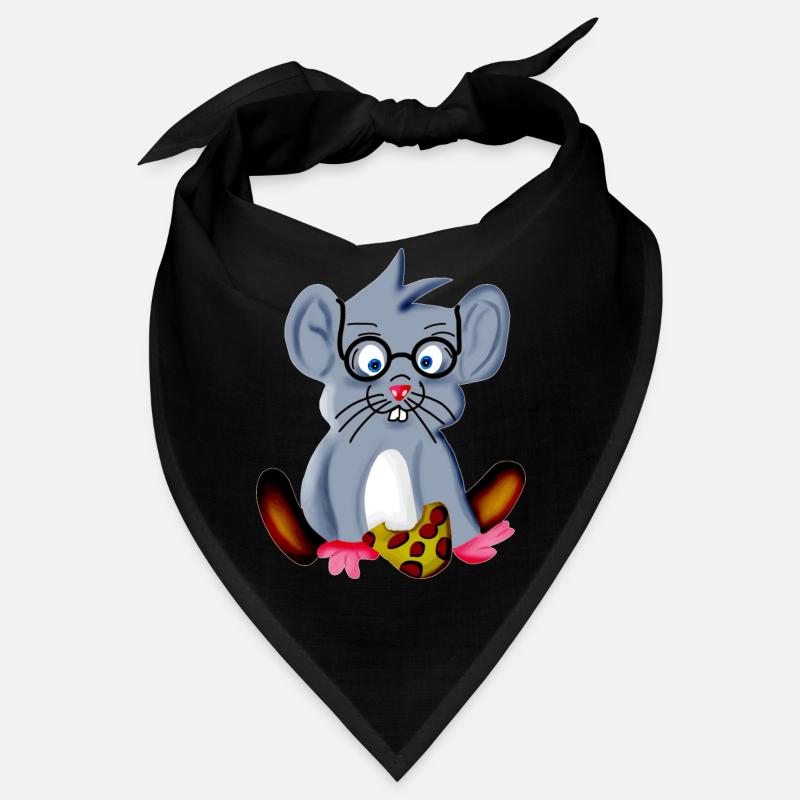 Smart nerd mouse with glasses as a spectacle snake Bandana