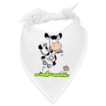 Joyious Cow - Bandana - Weiß - Vorne