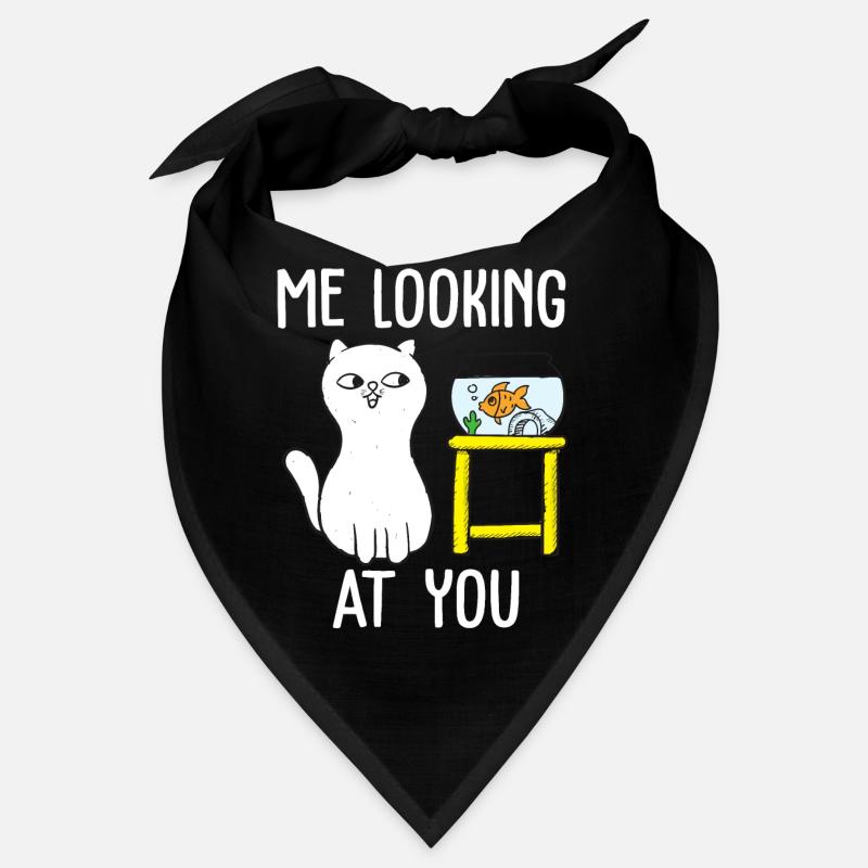 Moi qui te regarde conception de tshirt de chat Bandana