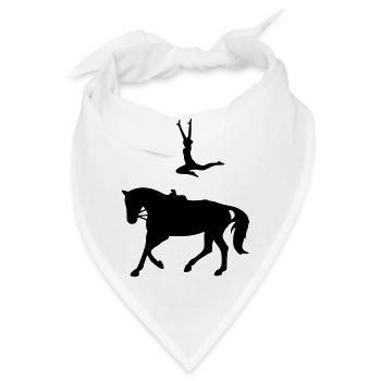 Voltigieren Sprung - Bandana - Weiß - Vorne