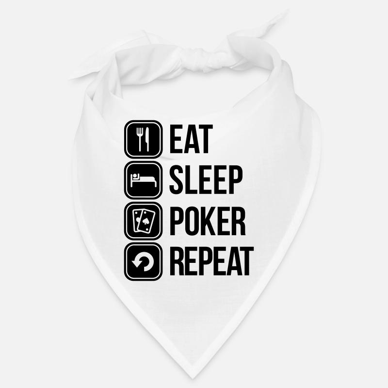 eat sleep poker repeat Bandana