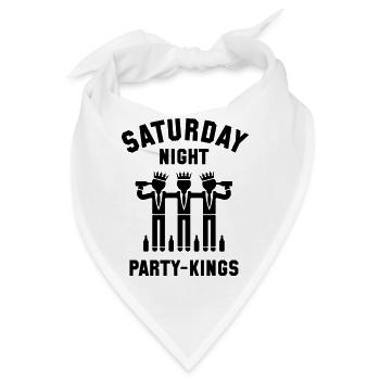 Saturday Night Party-Kings - Bandana - Weiß - Vorne