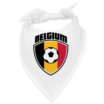 Belgien - Bandana - Weiß - Vorne