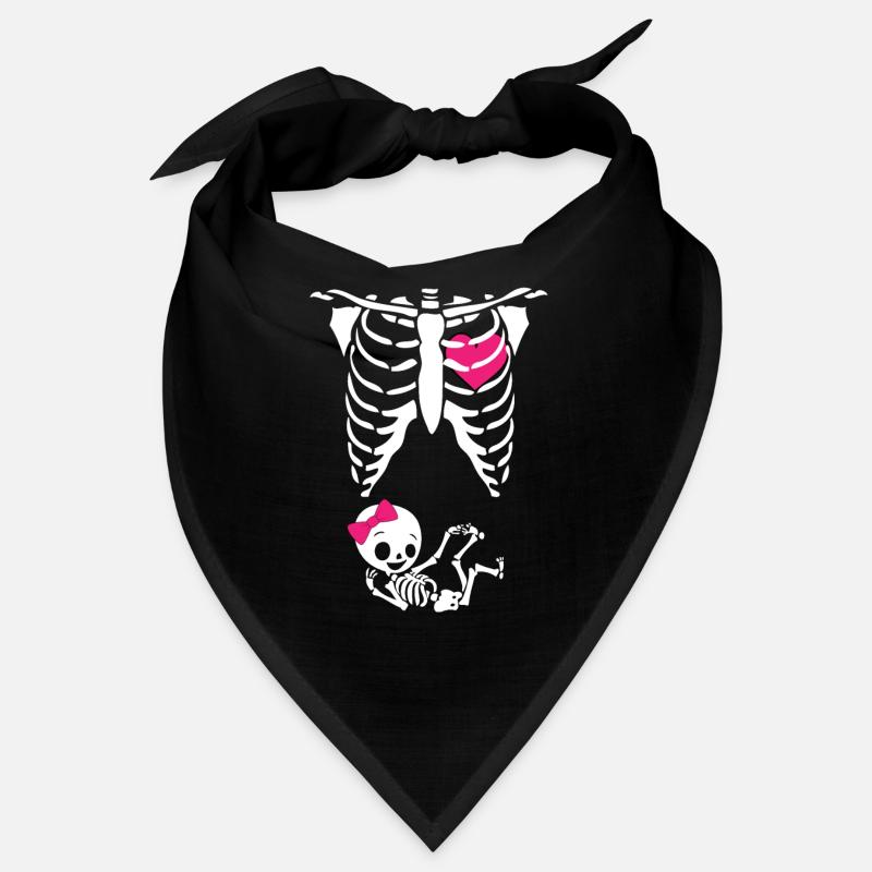 Squelette de la mère Halloween Bébé enceinte Bandana