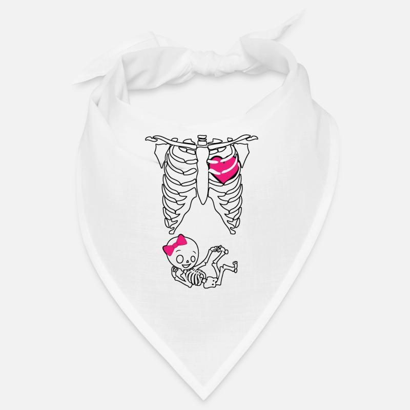 Squelette, cage thoracique, enceinte, mère enceinte Bandana