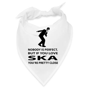 Perfekter Ska, Skamusik ist Perfektion - Bandana - Weiß - Vorne