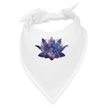 Lotus Yoga Galaxy - Bandana - Weiß - Vorne