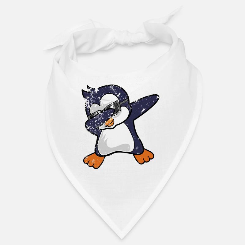 Pinguin Dab Dabbing - Bandana - Weiß