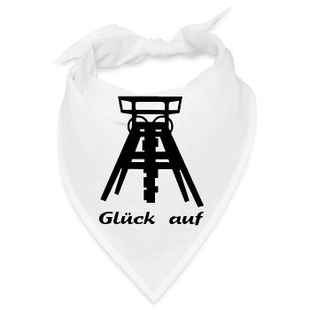zeche ruhrgebiet - Bandana - Weiß - Vorne
