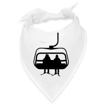 Skifahren - Bandana - Weiß - Vorne