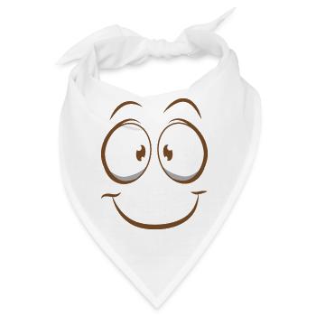 Lustiges Gefühl - Bandana - Weiß - Vorne