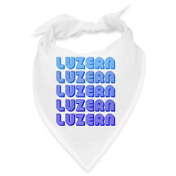 Luzern Gradient Schriftzug - Bandana - Weiß - Vorne