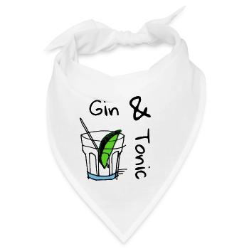Gin und Tonic. Gin & Tonic - Bandana - Weiß - Vorne
