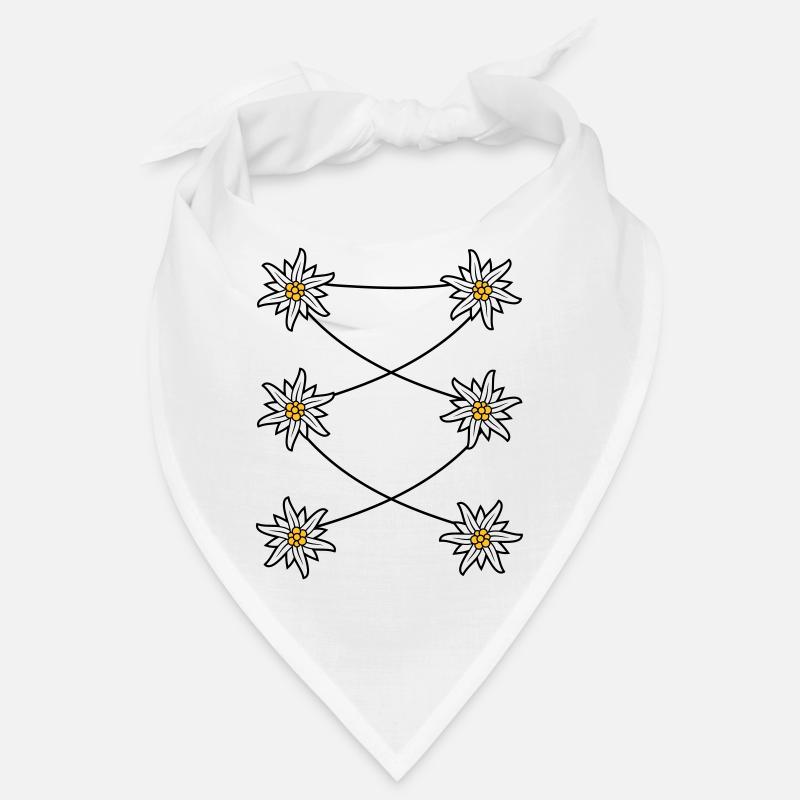Tablier Dirndl Edelweiss Bandana