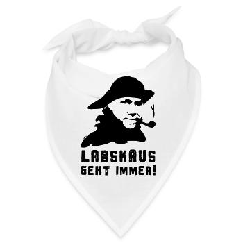 Labskaus geht immer! - Bandana - Weiß - Vorne