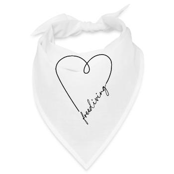 Ich liebe Apnoetauchen - I love freediving - Bandana - Weiß - Vorne