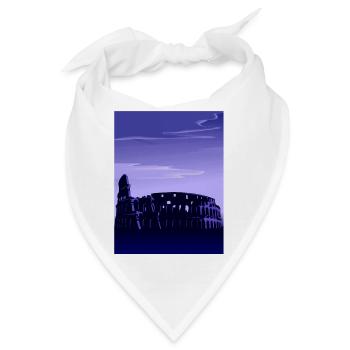 Kolosseum / Kolosseum bei Sonnenuntergang - Altes Rom, Italien - Bandana - Weiß - Vorne