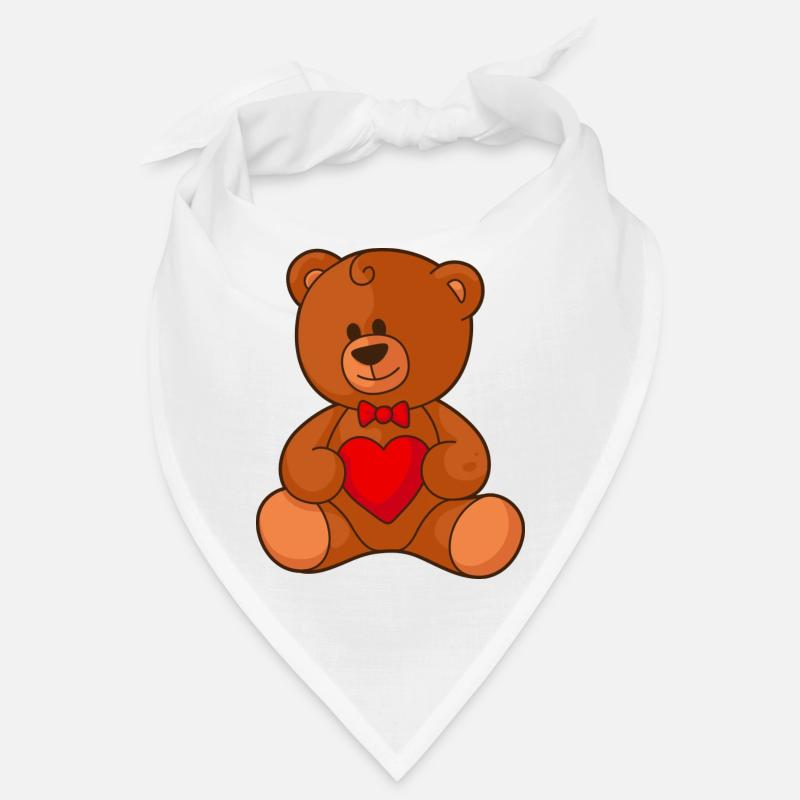 Teddy Bear mit Herz Bandana