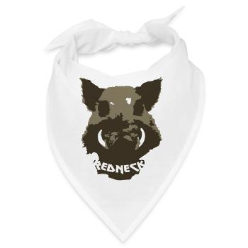 Redneck Eber - Bandana - Weiß - Vorne
