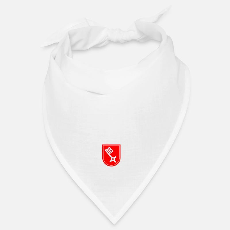 Bremen - Echte Bremer sagen Moin - Bandana - Weiß