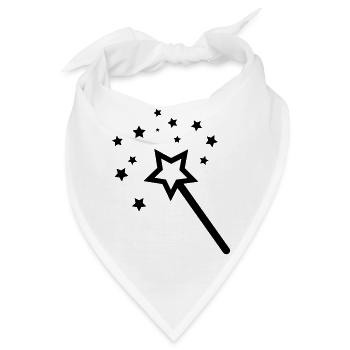 zauberstab - Bandana - Weiß - Vorne