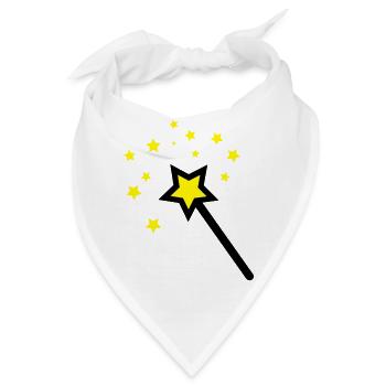 zauberstab - Bandana - Weiß - Vorne
