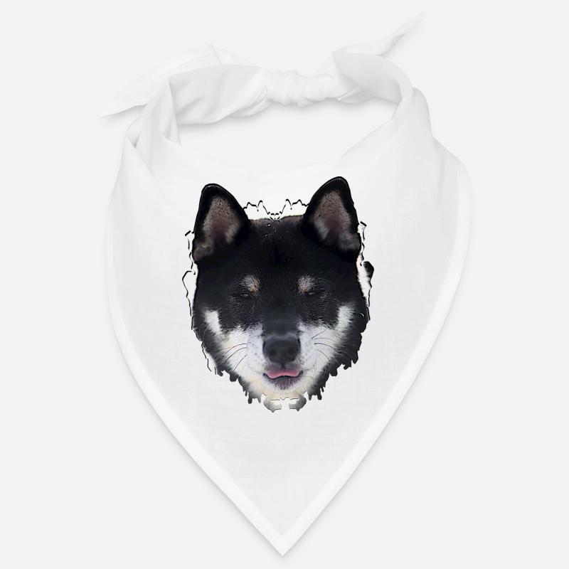 Conception du visage du chien de nuit Bandana