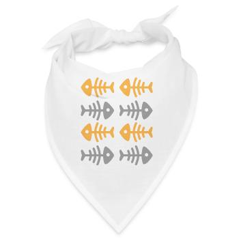 Ein Fischschwarm in der Mitte des Ozeans - Bandana - Weiß - Vorne