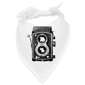 Kamera - Bandana - Weiß - Vorne