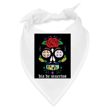 dia de muertos - Bandana - Weiß - Vorne