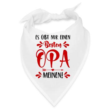 Es gibt nur einen besten Opa - Meinen! Enkelkind - Bandana - Weiß - Vorne